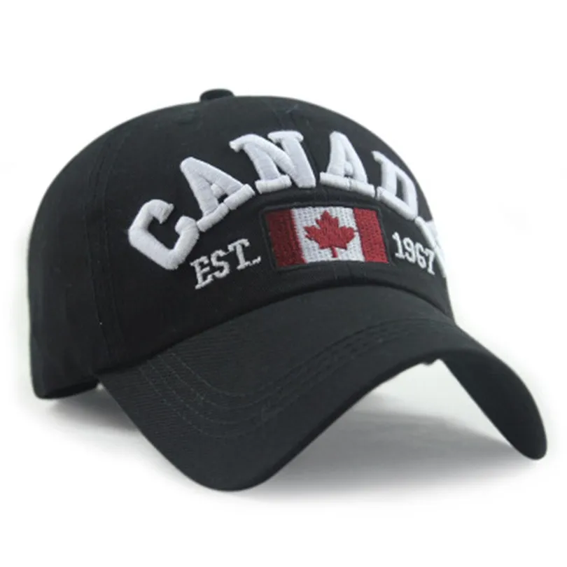 Новое поступление хлопок Gorras шапка Канада Флаг Канады бейсболка настраиваемые мужские бейсболки бренд для взрослых