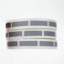 Сотрите Стикеры 6x22 мм Сотрите с помощью Монета серебряная Цвет пустой код Обложка пароль Стикеры царапин карты Стикеры