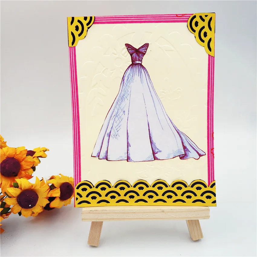 

Butterfly Wedding Dress Metal Cutting Dies for Scrapbooking DIY Album Embossing Folder Paper Photo Template Stencil Decor Dies