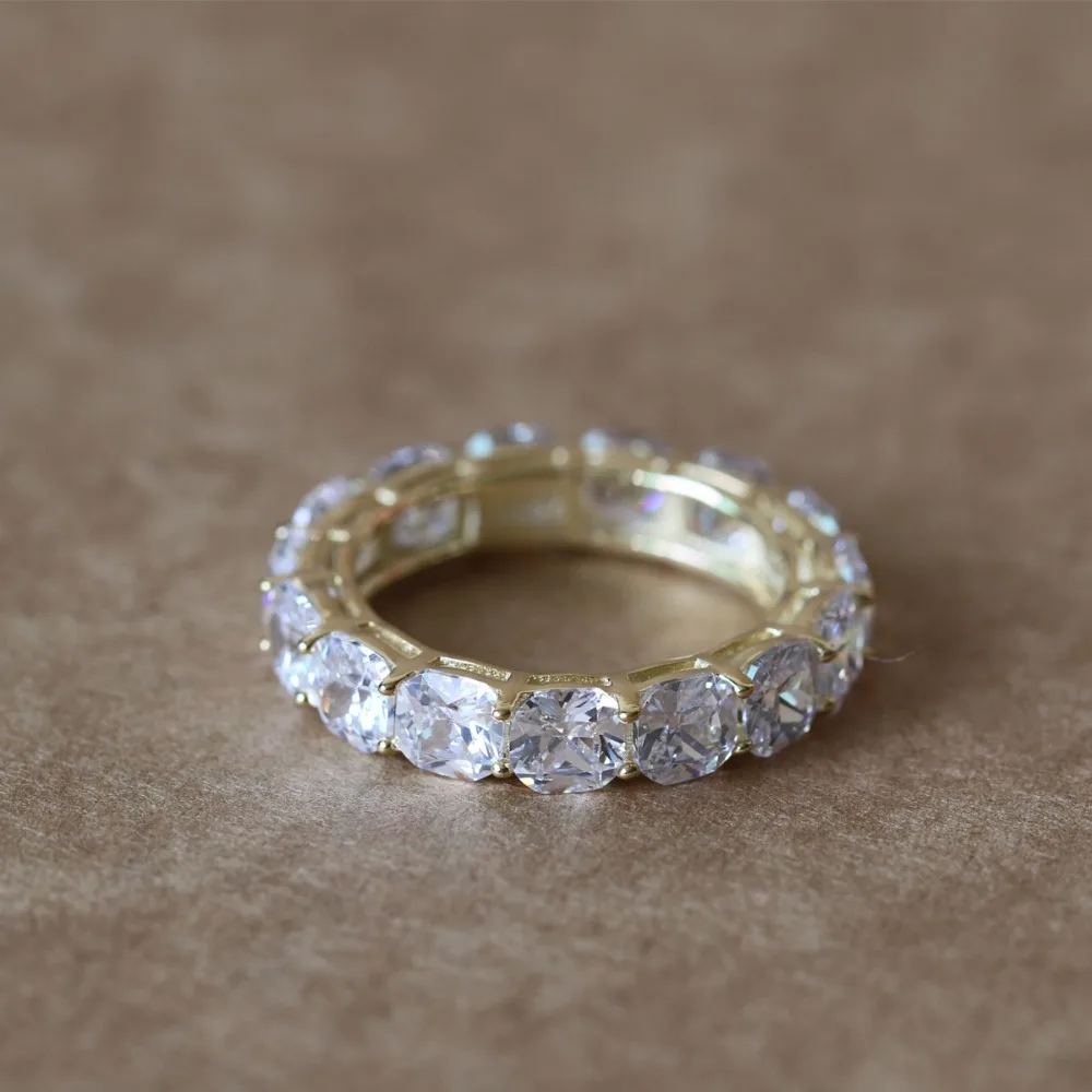 925 пробы, серебряное, белое покрытие золотом и родием, кольцо, ювелирное изделие, полный циркониевый кристалл, подходит для большого циркониевого кристалла, кольца разных цветов