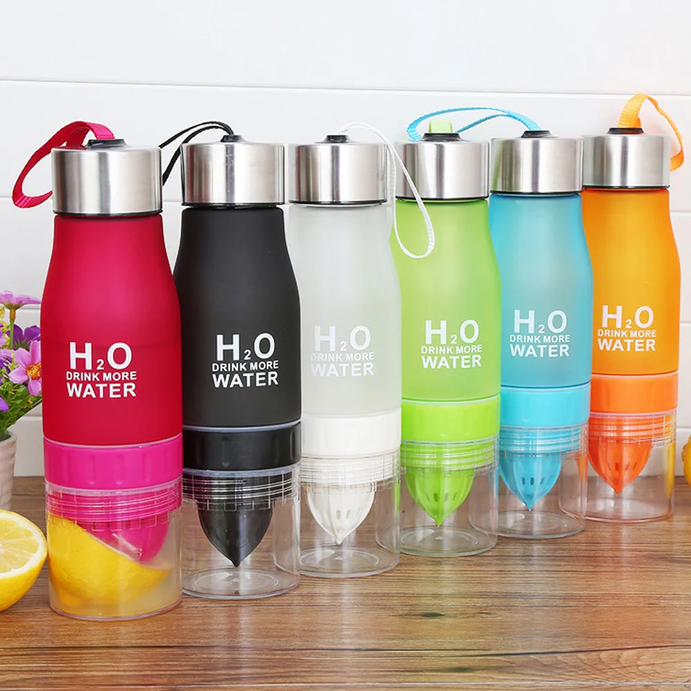 

bottle for water 700ML kettle My bottle Lemon Cup Bottle H2O Drink More Water Drinking Bike Bottle Flask for a bicycle