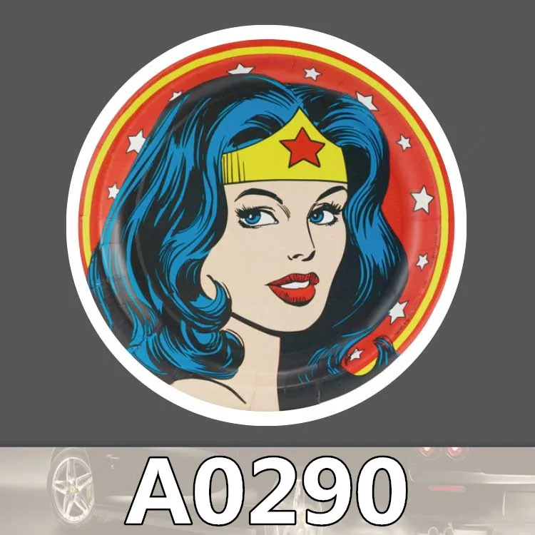 

Doinbby A0290 Marvel Super Hero Wonder Woman Waterproof Sticker for Cars Laptop Luggage Skateboard Graffiti Notebook Stickers