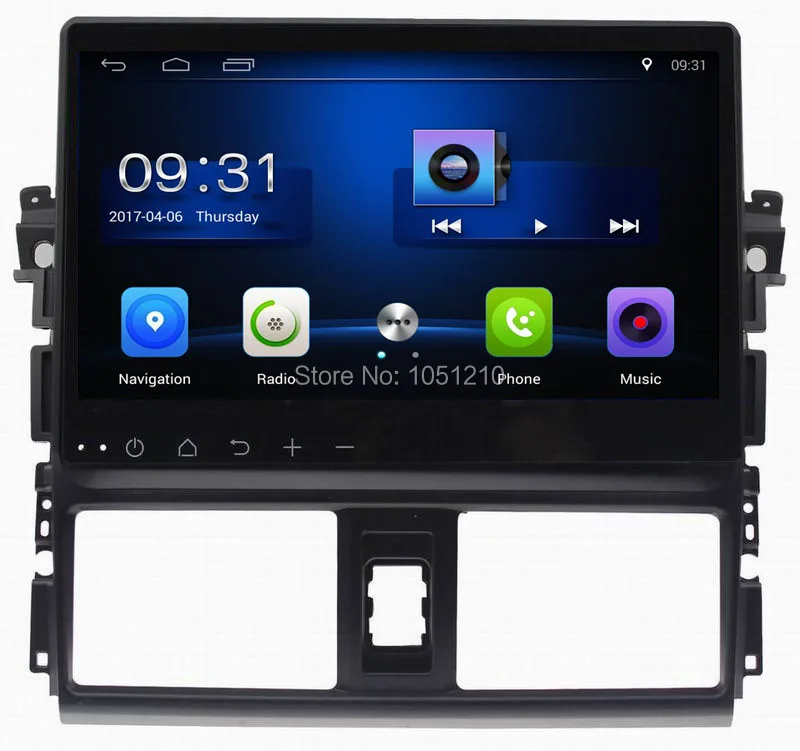Ouchuangbo автомобильное аудио стерео радио для Vios 2014 с четырехъядерным BT AUX swc android 8 1 OS