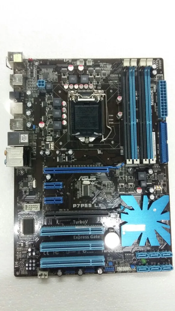 Бесплатная доставка 100% оригинал Asus P7P55 LX DDR3 LGA 1156 контактный 16 ГБ Intel P55|Звуковые