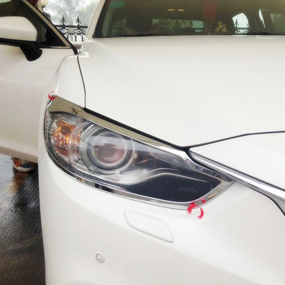 Хромированная накладка на переднюю фару для Mazda M6 Atenza 2016 2017 2018 отделочная полоса