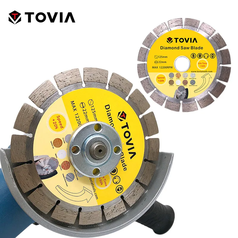TOVIA Continuou Rim Diamond Marble Saw blade Specialized Stone Cutting Sheet Multitool Angle Grinder Saw Disc Power Tool 