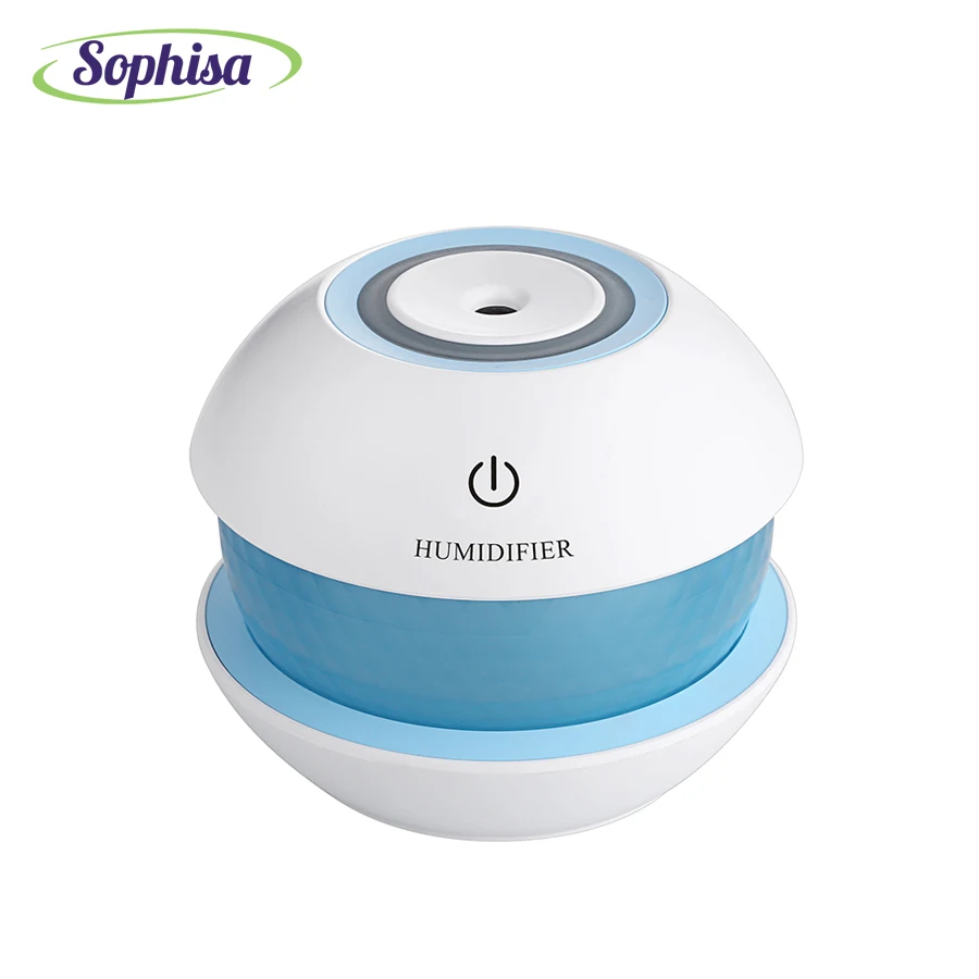 

Sophisa 150ml round magic crystal shape usb mini Air humidifier Aroma Essential Oil Diffuser LED Lights mist maker SPSMALL09