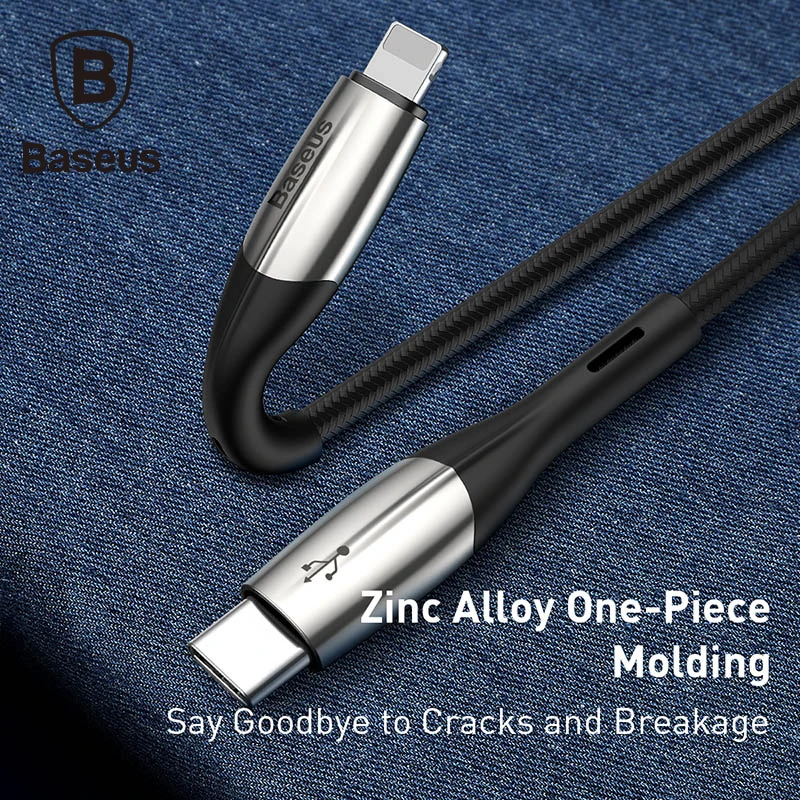 

Baseus 18W USB Cable Type C To iP Port For iPhone Samsung Xiaomi PD Fast Charging Cable USB-C Charger Mobile Phone Type-C Cable