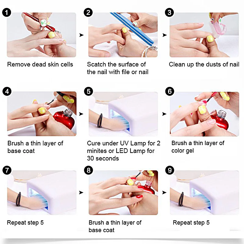 MSHARE-3pcs-lot-Reinforcement-Gel-No-Wipe-Top-Coat-Base-Coat-Gel-Nail-Polish-UV-LED