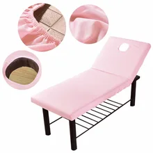 Folha Mesa De Massagem Mesa de massagem Tatuagem Poliéster Folha de Cama de Tratamento De SPA Mensagem Tampa Folhas De Mesa Com Cara de Respiração Buraco