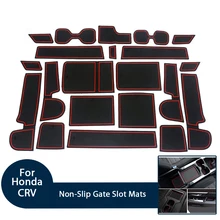 Автомобильные подушки двери слот противоударные маты коврик, пользовательские подходят для Honda CR-V аксессуары в салон автомобиля нескользящий глушитель водой подстаканник, коврик
