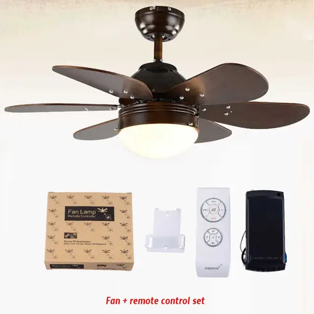 Industrial Wooden Ceiling Fan Flush Mount Ceiling Fan With Light