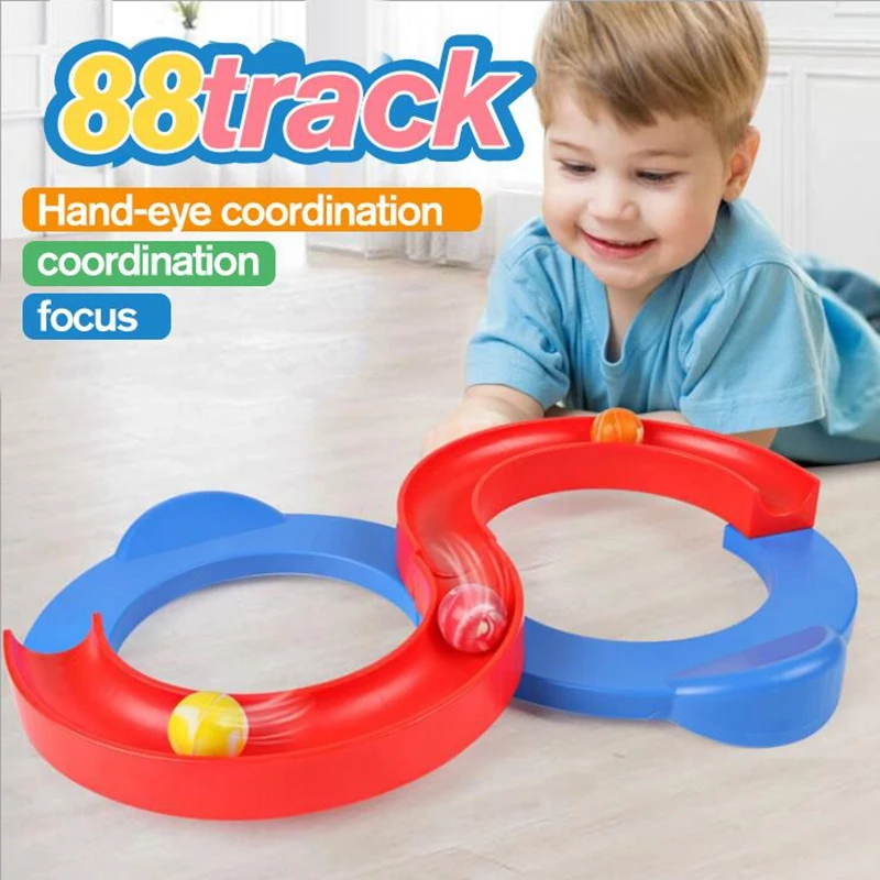 88 Track Candy Ball Color Puzzle Toys For Children Attention Coordination Training Eye-Hand Autism Sensor Teaching Equipment Toy | Игрушки и