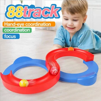 

88 Track Candy Ball Color Puzzle Toys For Children Attention Coordination Training Eye-Hand Autism Sensor Teaching Equipment Toy