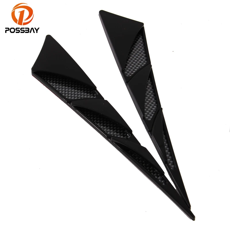 

POSSBAY ABS Black Truck Auto Automobile Car Outlet Air Intake Hood Decoration Sticker And Decals Air Flow Vent Car Styling