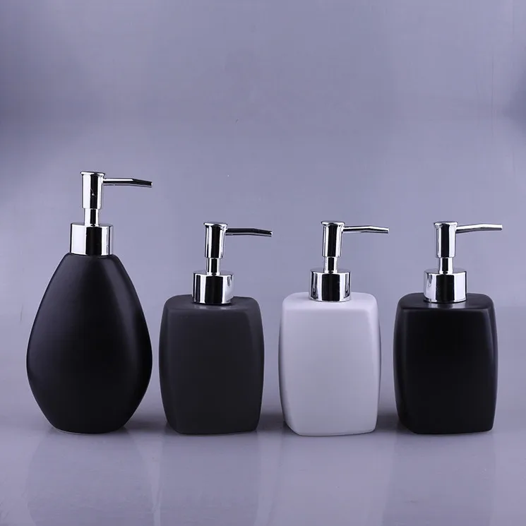 Shower Ceramic bottles empty bottles  home furnishing Hotel shampoo  shower gel  hand washing liquid conditioner bottle