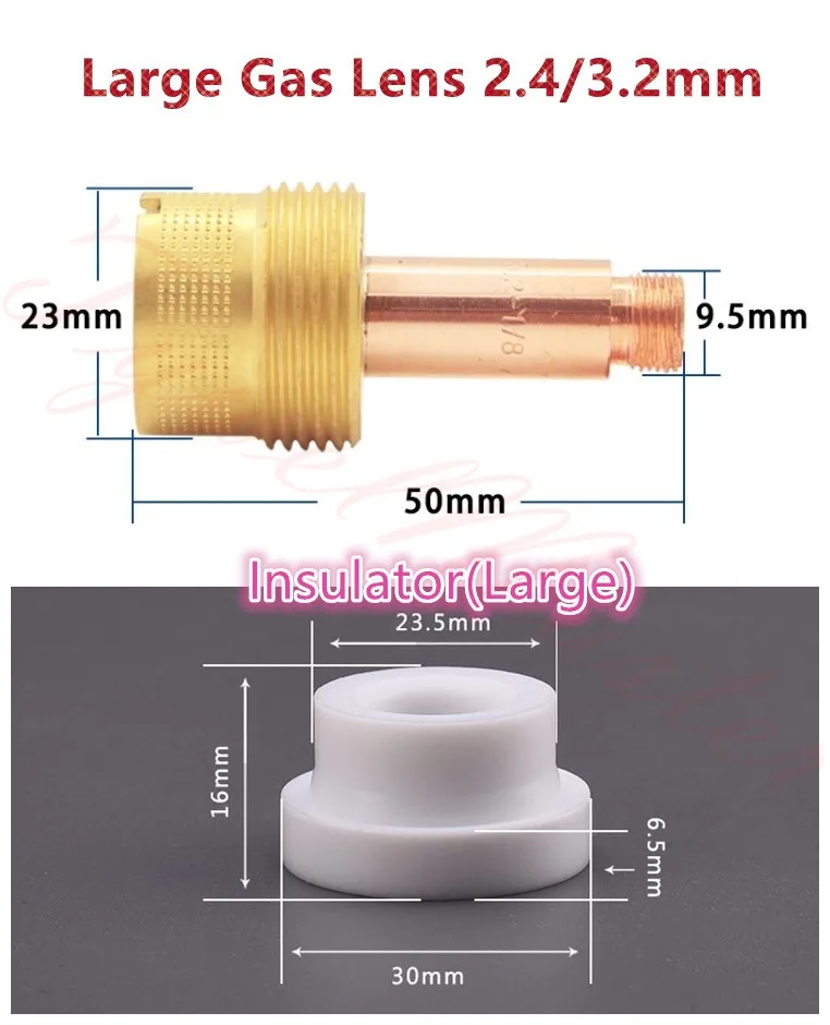 Газовые линзы Tig Расходные материалы для WP17 WP18 WP26 Tig фонарь