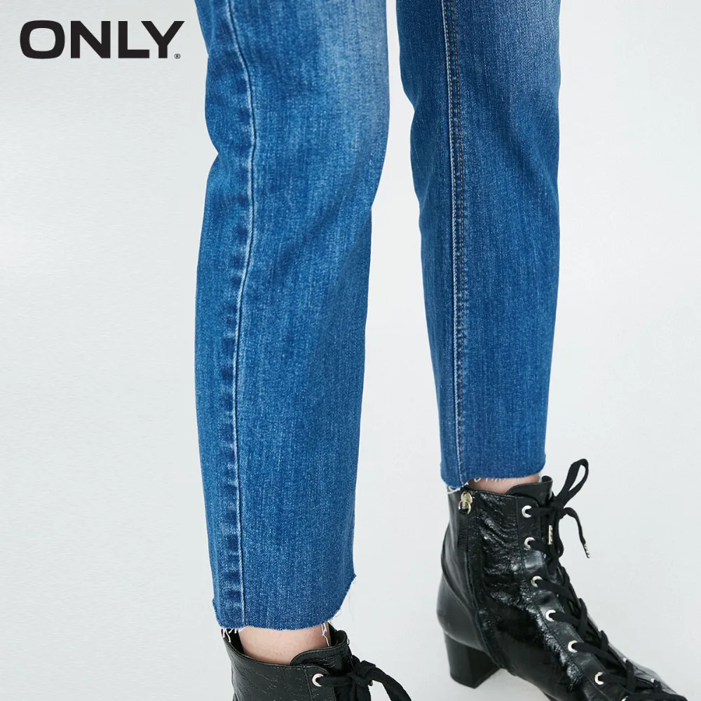 off Mujeres Las Recto rise White Ripped Low 350jeans Sólo Jeans 118149623 Blue BaqfxHfwv