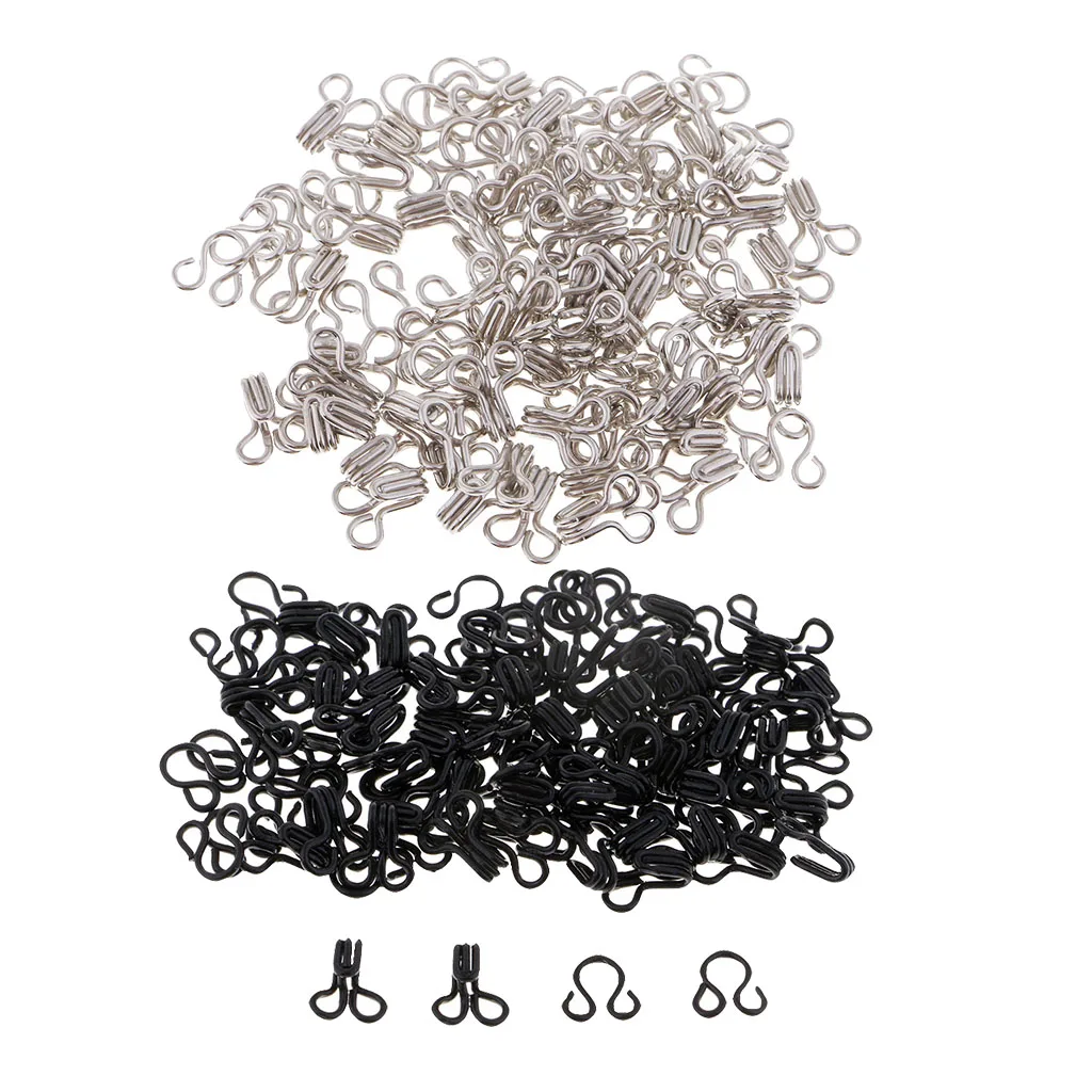 50 Pairs Metal Hooks and Eyes Closure Sew on Buckle for Bra Clothing Sewing Accessory 50 Pairs Metal Hooks and Eyes Closure Sew on Buckle for Bra Clothing Sewing Accessory