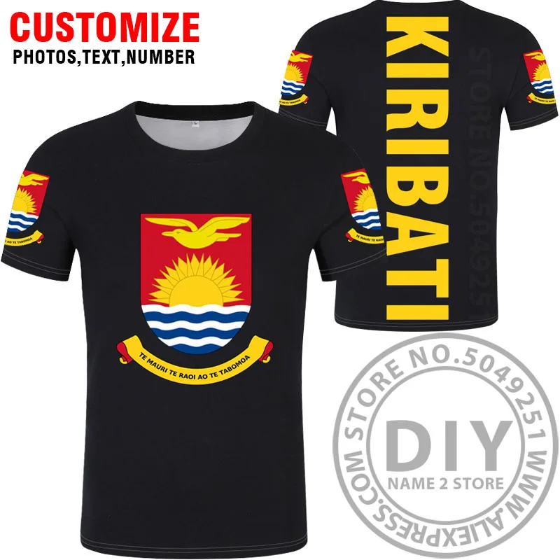 Футболка KIRIBATI самодельная футболка с бесплатным именем номером надписью