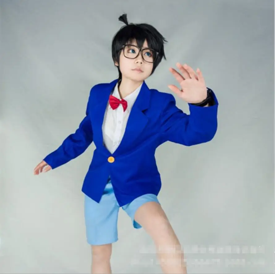 

Cosplay Costumes Anime Detective Conan/Case Closed Cosplay Edogawa Konan/Conan Edogawa Costume Halloween For Man Uniform Suit