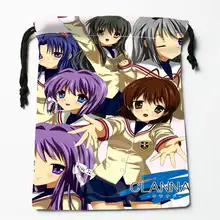 J w47 New CLANNAD Custom Printed receive Bag Compression Type drawstring bags size 18X22cm W725 DWl47