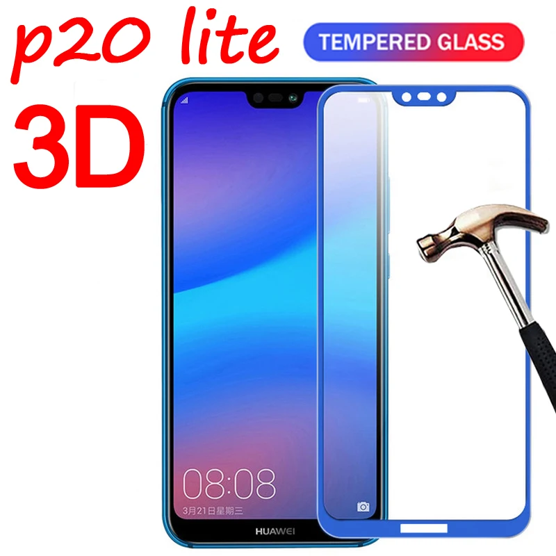 

3D Full Cover Protector Glass For Huawei P20 Lite P20 Pro Screen Protective Glass For Huawei P20 Lite P20Lite Tempered Film Glas