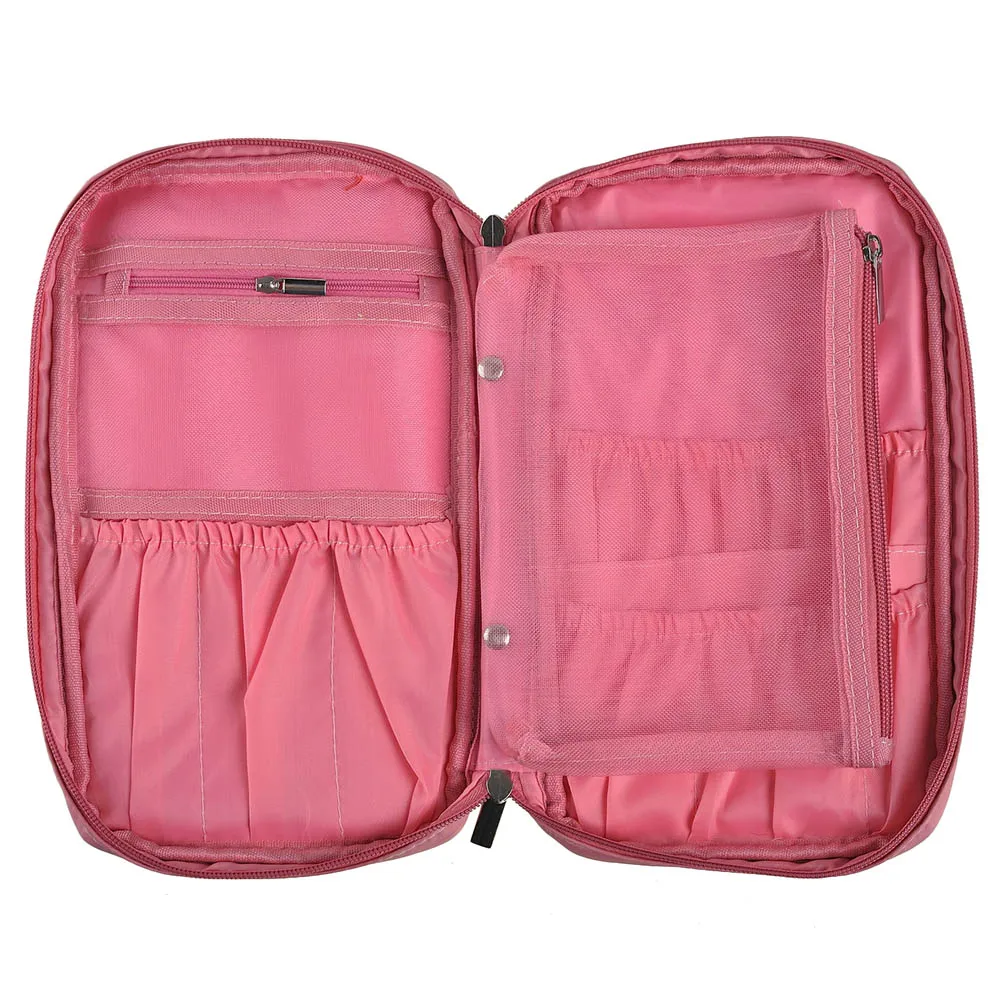 Portable Makeup Brushes Holder Bag Cosmetic Tools Organizer Handbag