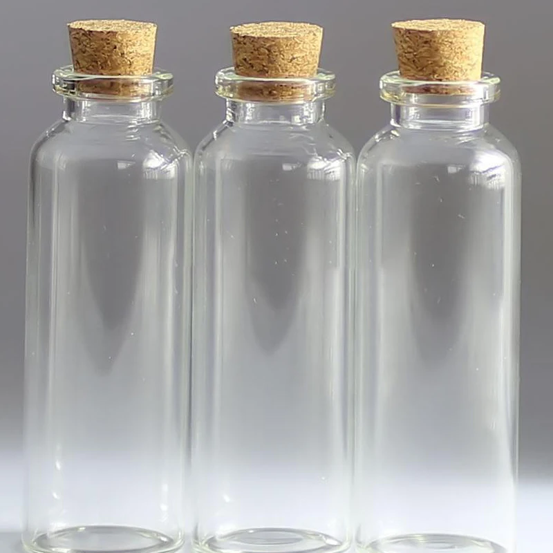 10pcs 30ml Mason Jar Glass Bottles Vials Jars With Cork Stopper