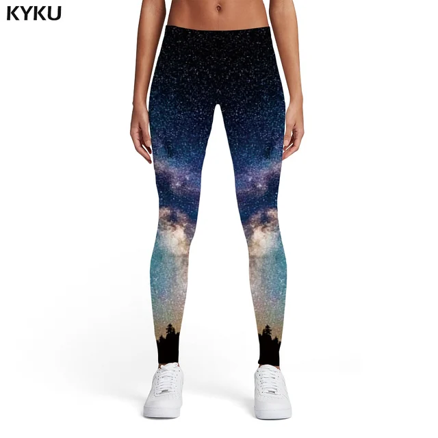 Bovenstaande gat teller KYKU Merk Galaxy Leggings Vrouwen Space 3d Print Bos Dames Nebula Sport  Kleurrijke Leggins Womens Leggings Broek Fitness - AliExpress Dames Kleding