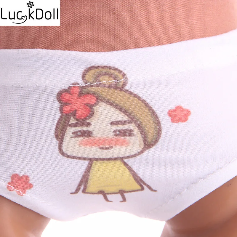 Luckdoll новые кукольные аксессуары мультфильм трусики подходят 43 см кукла, лучший подарок для детей