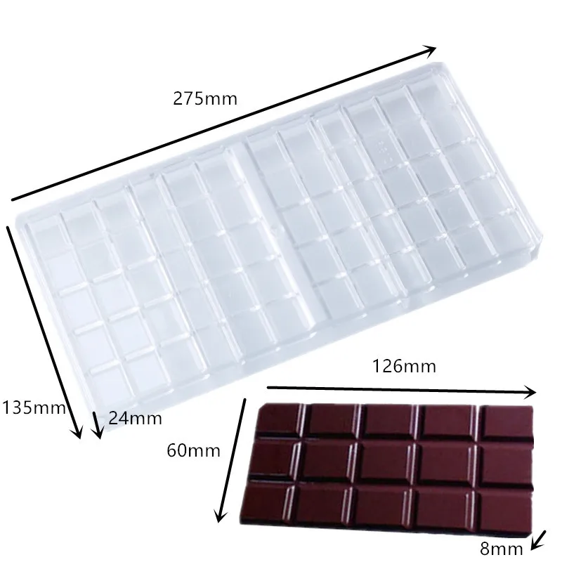 Meibum-4-Cavity-DIY-Polycarbonate-Chocolate-Mold-3-5-Plaid-Stripe-Shape-Candy-Mould-Party-Cake_副本