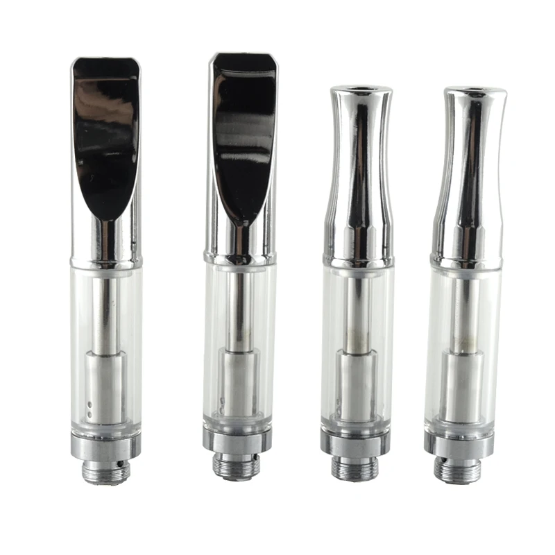 

50pcs/lot Vape Cartridge with Pyrex Glass Electronic Cigarette Thick Oil Tank Atomizer for 510 Thread Battery Vaporizer pen