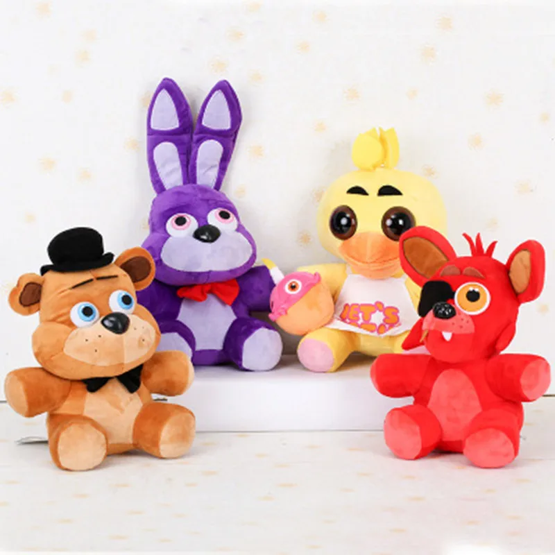 4pcs lot 25cm Five Nights At Freddy s FNAF Freddy Fazbear Bear Foxy Plush font b