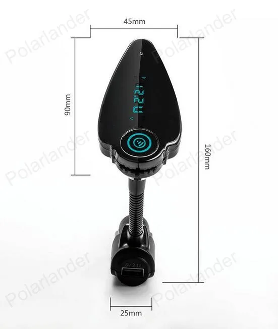 Автомобильный MP3-плеер Bluetooth fm-передатчик FM модулятор громкой связи автомобильный комплект ЖК-дисплей Дисплей USB Зарядное устройство