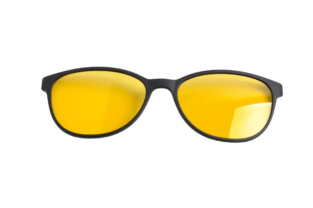 DEDING очки с магнитным зажимом на поляризационных солнцезащитных очках клип на солнцезащитные очки glassusunglassuglasses близорукость очки для вождения DD1404NEW - Цвет линз: extra 1pc yellow len