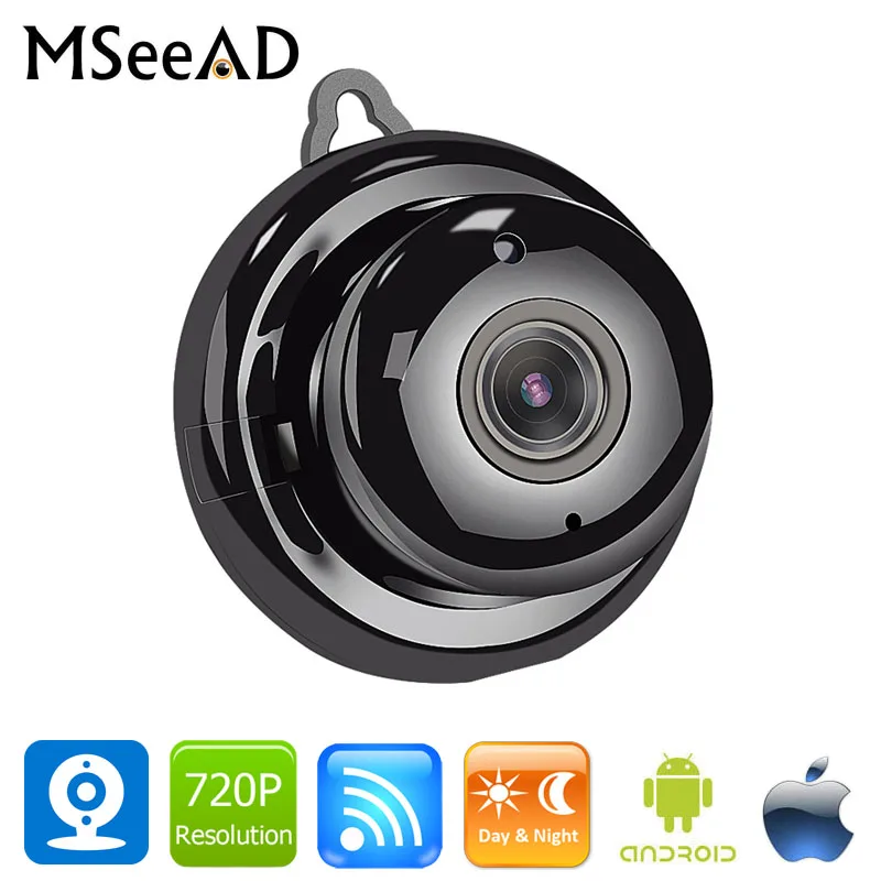 

CCTV 720P WiFi Mini Baby Monitor Wireless IP Camera Surveillance Security Home Video Monitor Night Vision Indoor V380 APP