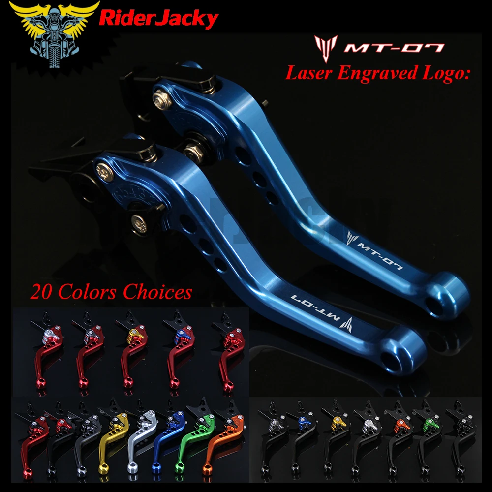 RiderJacky CNC регулируемые 14 7 см короткие рычаги тормозного сцепления для Yamaha MT 07 MT07 2014