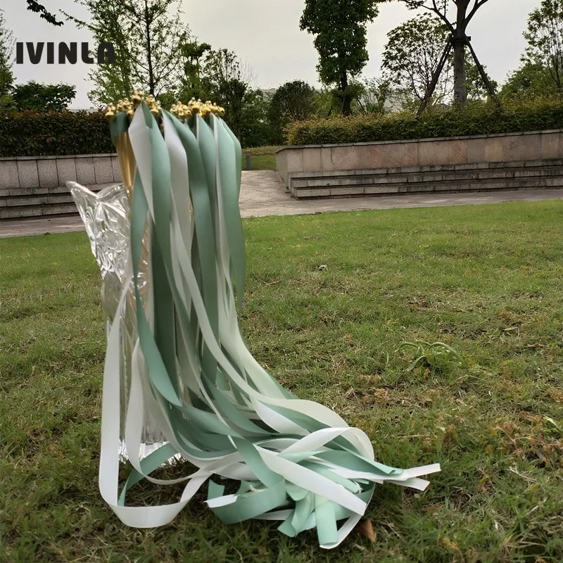 50pcs/lot Green Wedding Wands 