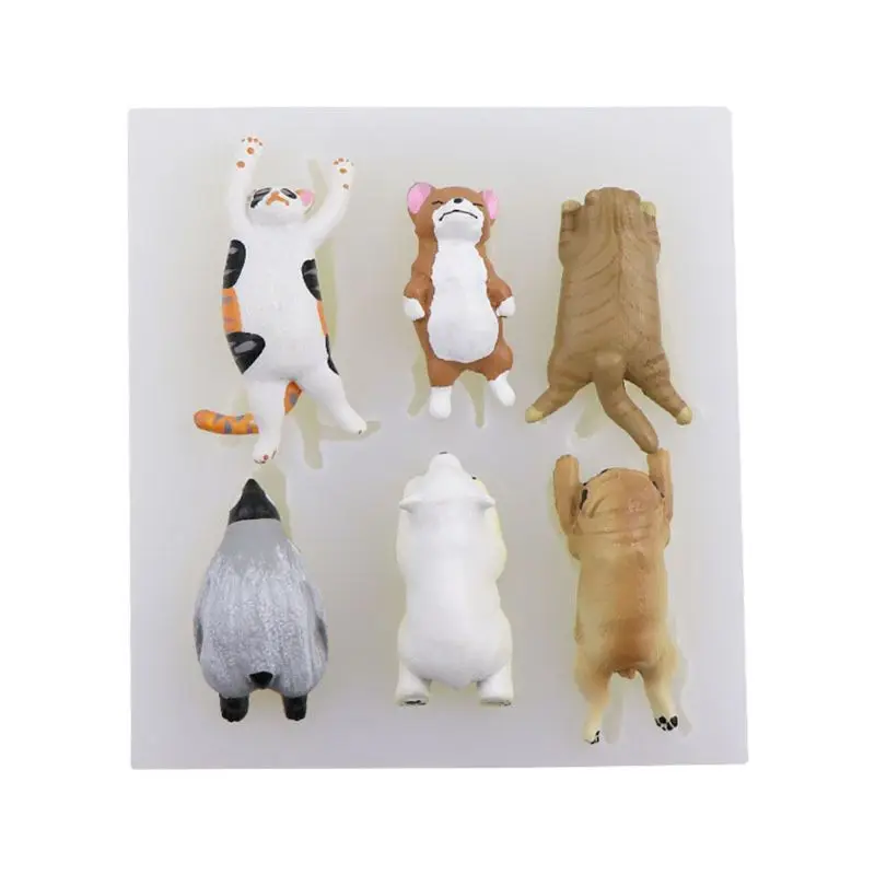 

Super Cute Sleepy Animals Cat Dog Bear Silicone Jewelry Molds Resin Mold Jewelry Making Tool