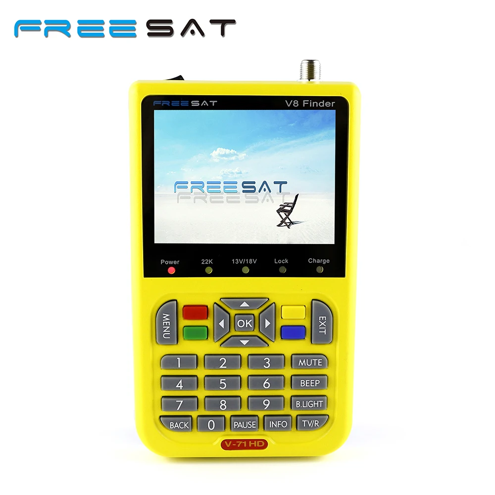 

Digital Satellite Finder Meter V8 Finder HD DVB-S2 FTA LNB Signal Pointer Satellite TV Receiver Tool For Sat Dish PAL/NTSC