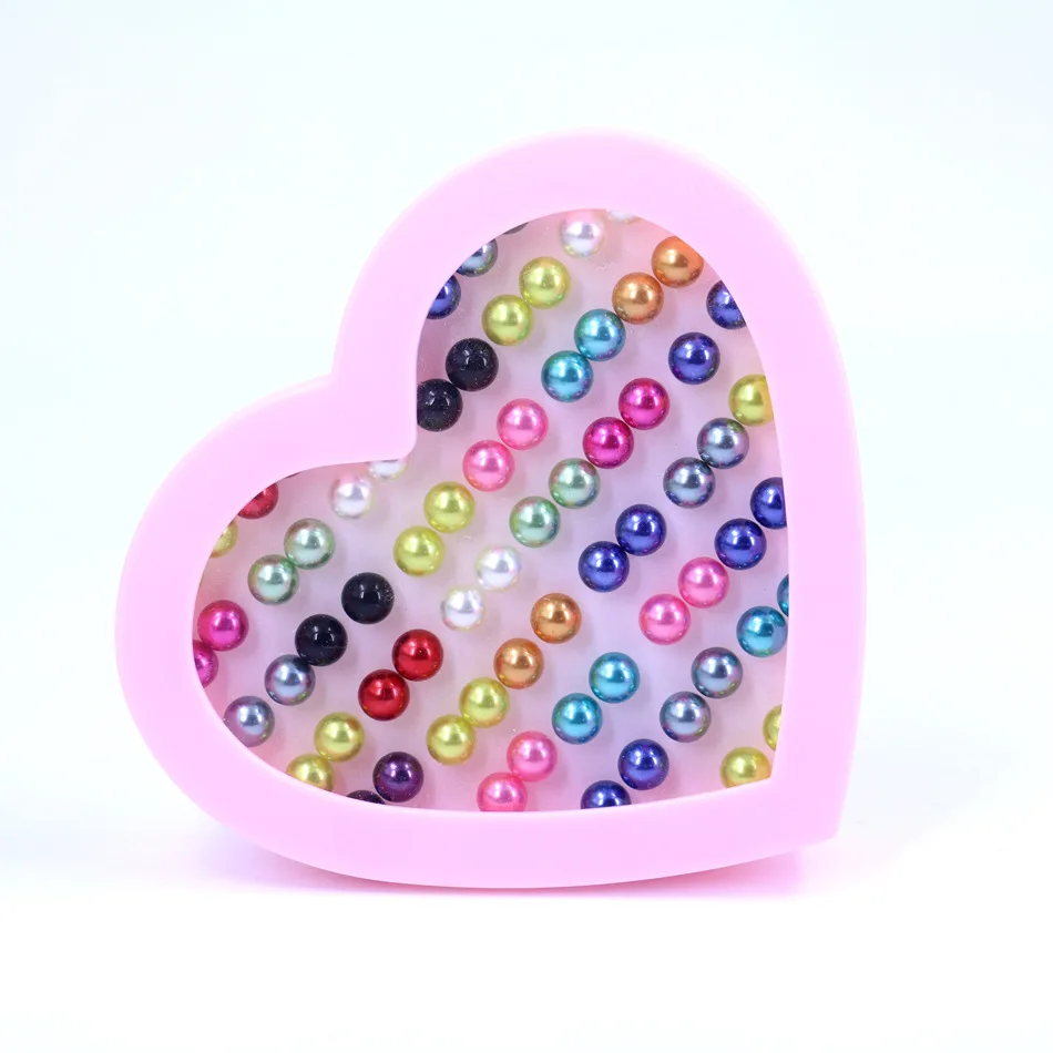 

Wholesale 36pairs 10mm girl colorful imitate pearl earring stud sets stud earring for women or girl