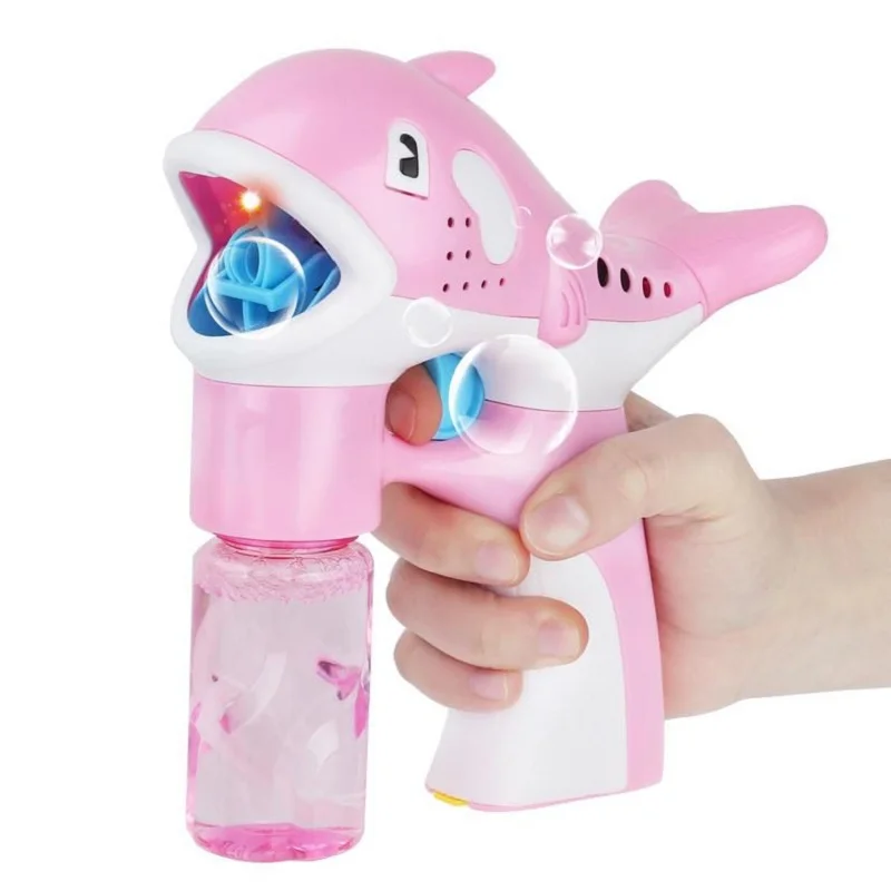 

Summer Funny Magic Bubble Blower Machine Electric Automatic Bubble Maker Gun Kids Outdoor Toys Wedding Supplies