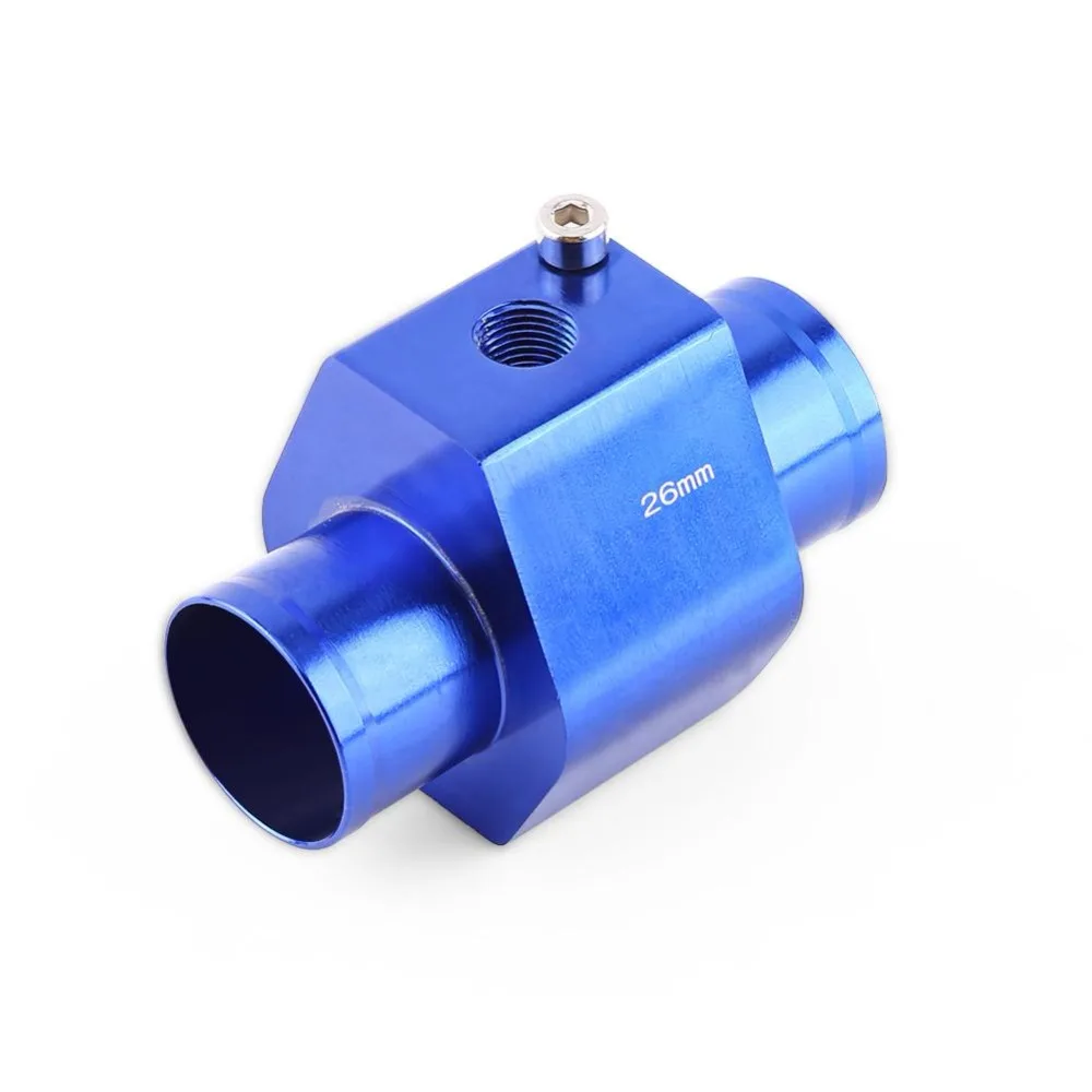 40mm Universal Water Temp Joint Pipe Keenso Aluminum Water Temp Temperature Joint Pipe Sensor Gauge Radiator Hose Adapter 40mm Blue 26mm
