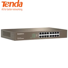 Tenda TEG1016D 16 портов Gigabit Ethernet Switch, 10/100/1000Mpbs Ethernet сетевой коммутатор, Auto MDI/MDIX