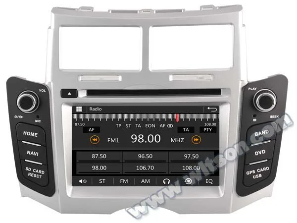 Best WITSON car gps navigation system for TOYOTA YARIS bluetooth New Technology+Capctive Screen+1080P+DSP+ SUPPORTS WiFi/3G/DVR 4