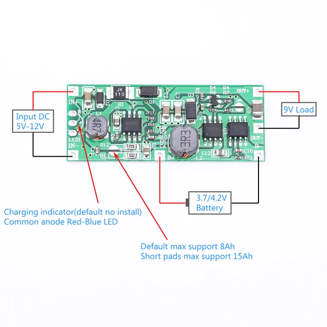 Zasilacz awaryjny płyta sterowania DC5V-12V do 12V moduł ładowarki dla 18650 bateria litowa UPS konwerter napięcia moduł tanie i dobre opinie UPS Voltage Converter Module Przełączania Podłącz Battery charger Router Battery car modification Infrared alarm DC 5 0V-12 0V Zasilacz awaryjny płyta sterowania DC5V-12V do 12V moduł ładowarki dla 18650 bateria litowa UPS konwerter napięcia moduł tanie i dobre opinie UPS Voltage Converter Module Przełączania Podłącz Battery charger Router Battery car modification Infrared alarm DC 5 0V-12 0V