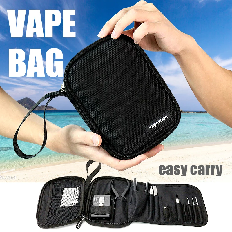 

Mini Vape DIY Tool pouch Bag case Tweezer Pliers Wire Heaters Kit Coil i just s melo For Electronic Cigarette Accessories