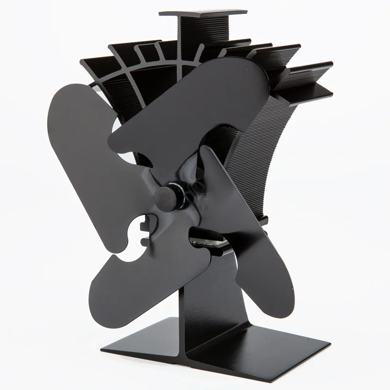 Summer Sale 4-Blade Aluminum Wood Burning Stove Fan 16% Cost Saving Heat  Powered Stove Fan - AliExpress