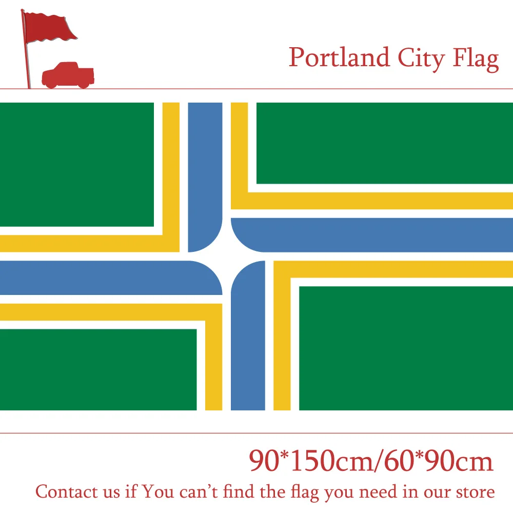 

Free shipping Portland City Flag Of Oregon State 60*90cm 90*150cm 3x5ft Banners 100d Polyester For Home Decoration